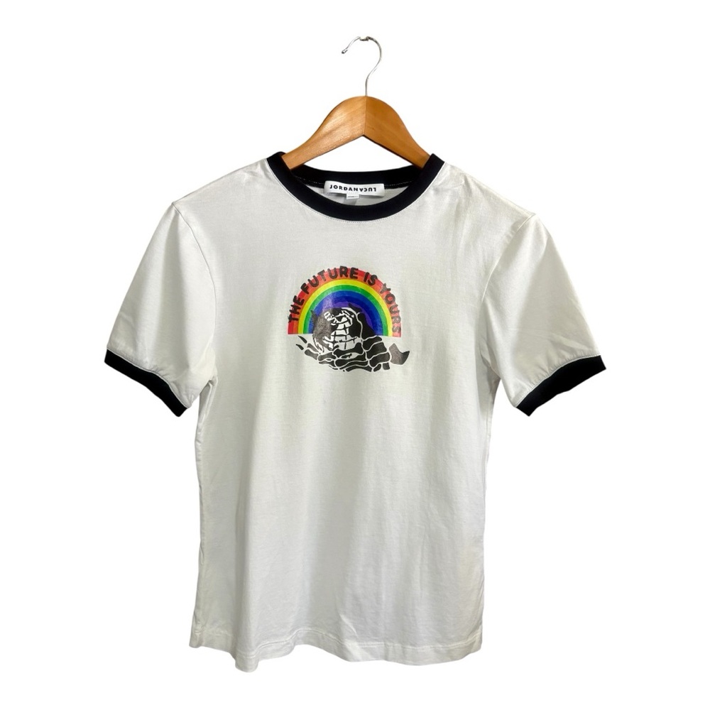 JORDANLUCA S/S 2023 White Graphic Tee